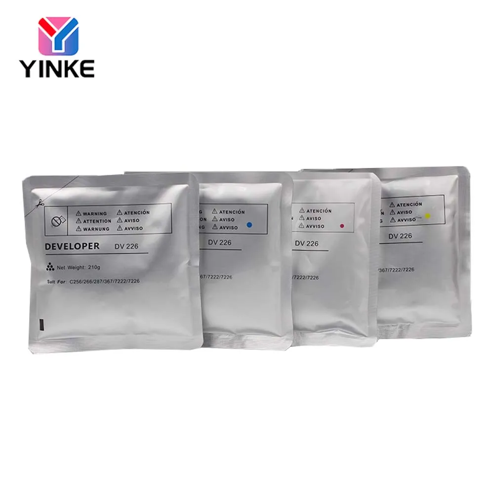 210g DV226 Developer Powder For Konica Minolta Bizhub C256 C266 C287 C367 C7222 C7226 Japan OEM Quality Compatible Carrier 1Bag