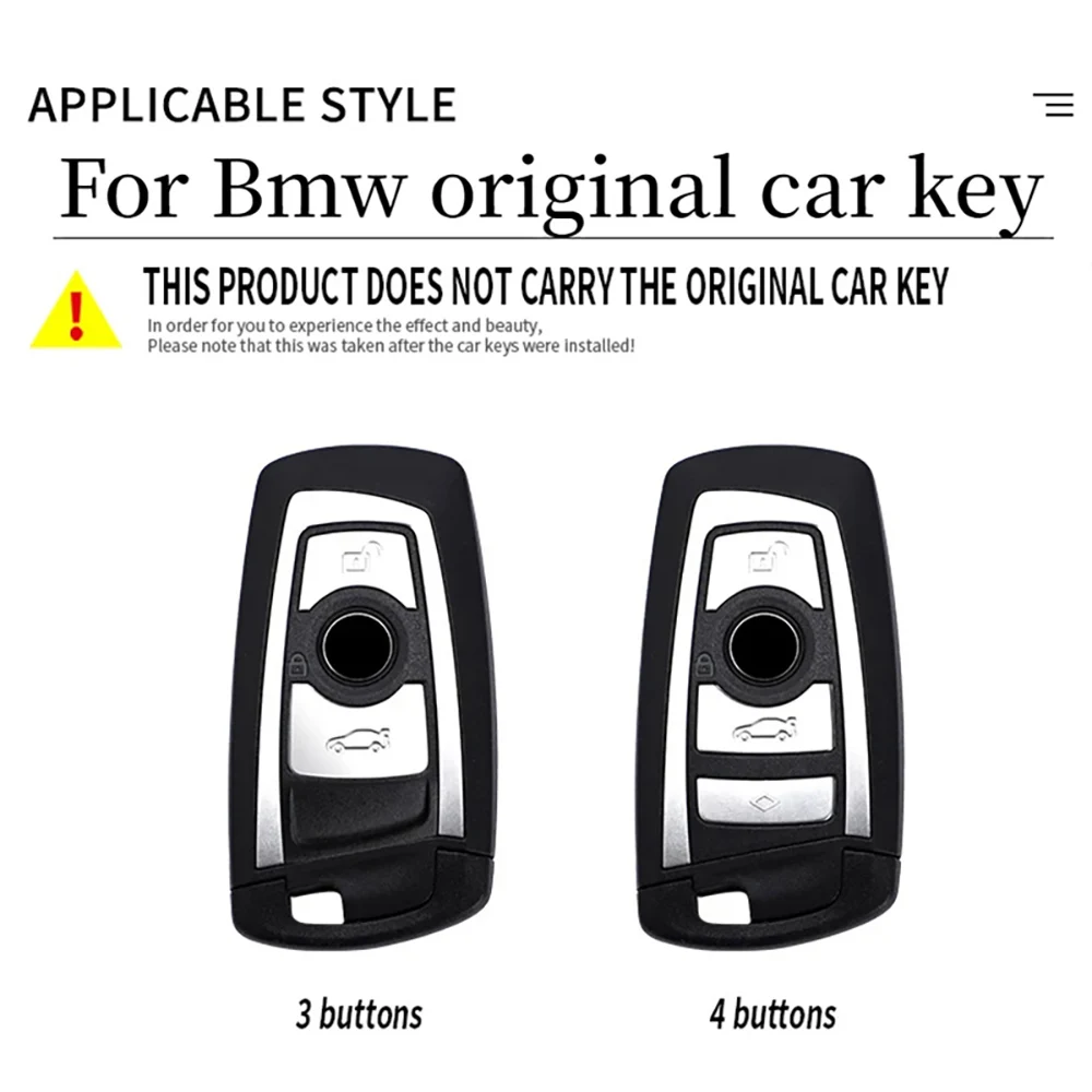 Car Remote Key Case Cover Shell Fob For BMW X1 X3 X5 X6 X7 1 3 5 6 7 Series G20 G30 G11 F15 F16 G01 G02 F48 Keyless Keychain