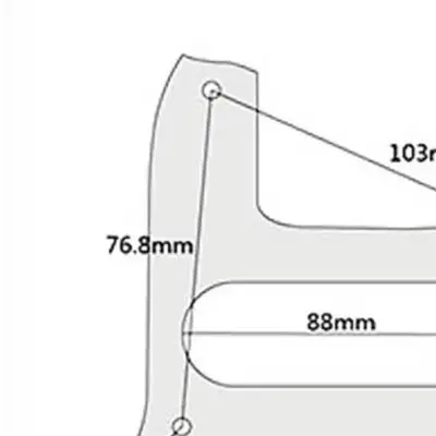 Basses Parts Scratch Plate Guitar Pickguard Musical Instruments Replacement Pickguard Accessory 10 Screw Holes