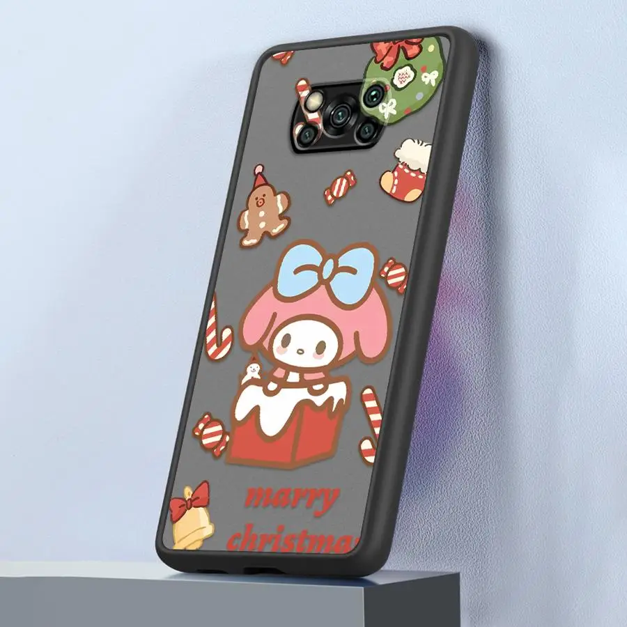 حافظة لهاتف Xiaomi Poco F3 X3 NFC C40 C50 C51 X3 X4 X5 Pro M5s غطاء هاتف خلفي سانريو عيد الميلاد ميلودي #3