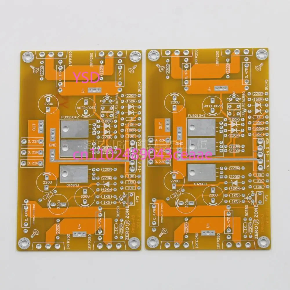 1 Pair  A3 Single-ended Class A  Audio Power Board PCB  DIY HiFi Stereo Sound Amp