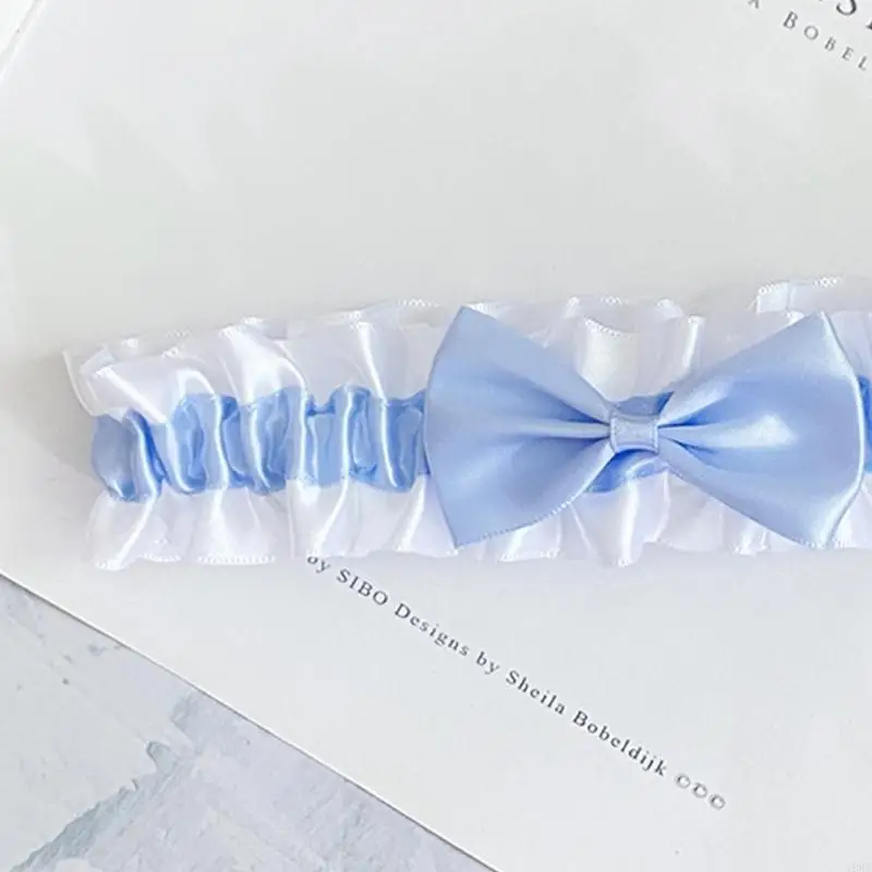 Liga muslo Cosplay, Liga pierna con lazos, para actuaciones, lazos versátiles, Liga muslo para Cosplay