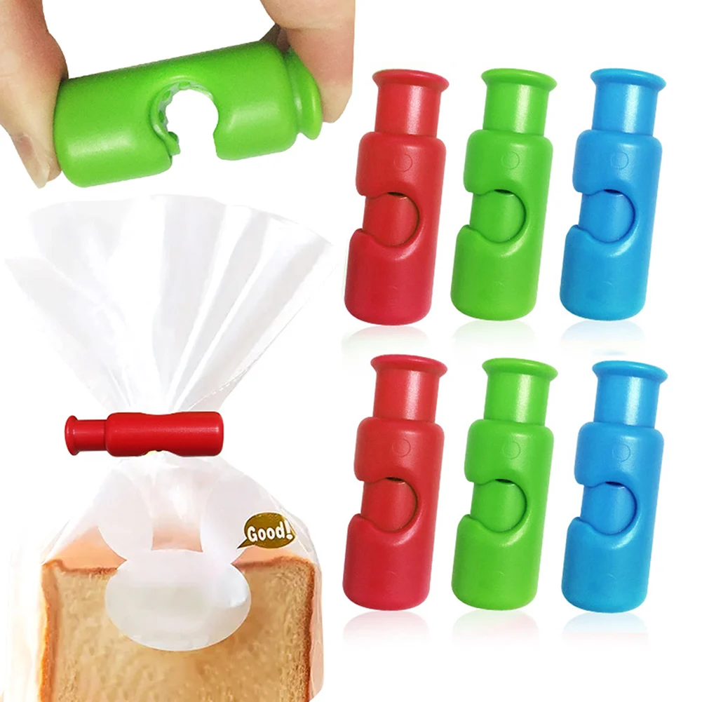 Food Sealing Clip Squeeze Lock Bread Bag Clips for Food Storage Resuable Portable Bread Bag Clips for Food Snacks Storage