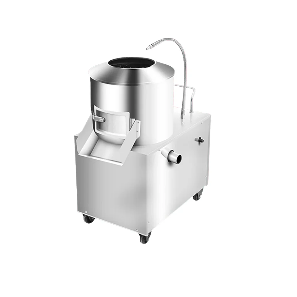 Automatic  Commercial Potato Taro Ginger Carrot Cassava  Machine Stainless Steel Vege Peeling