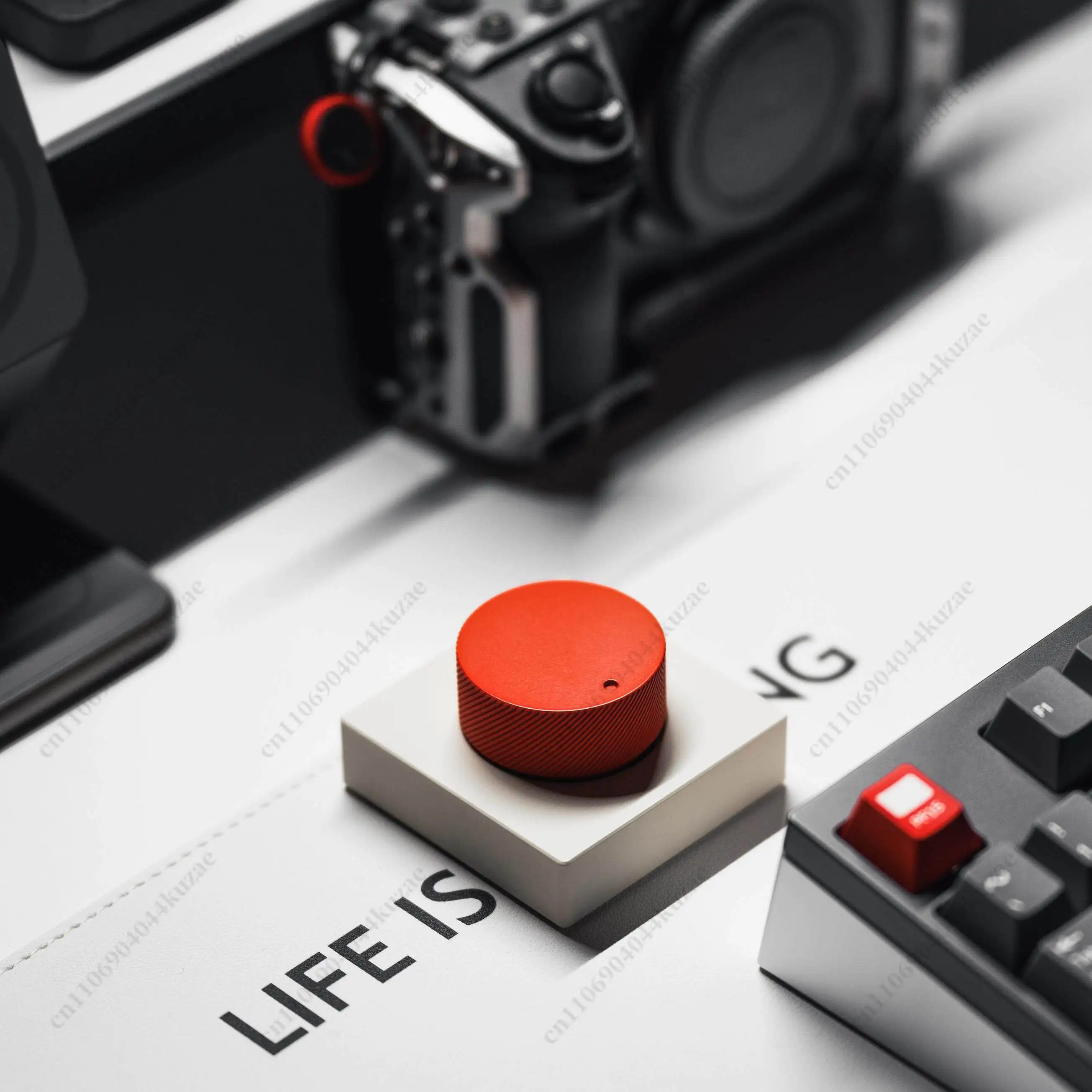 Aluminum Alloy CNC Volume Knob, Desktop Bluetooth Keypad with Precision Adjustment and Portable Office Control Function