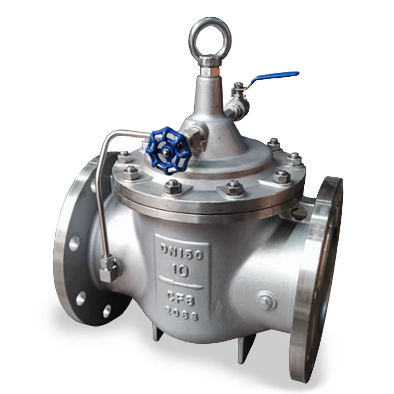 KXC Brand Direct Factory Outlet Medium Temperature Stainless Steel Control Valve Water Media Pressure Reducing Valve Flange Ends