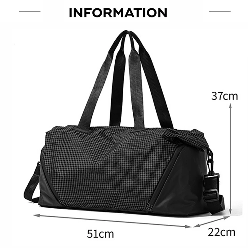 Bolsa bandolera táctica cuadros vichy para camping y senderismo - imagen 3