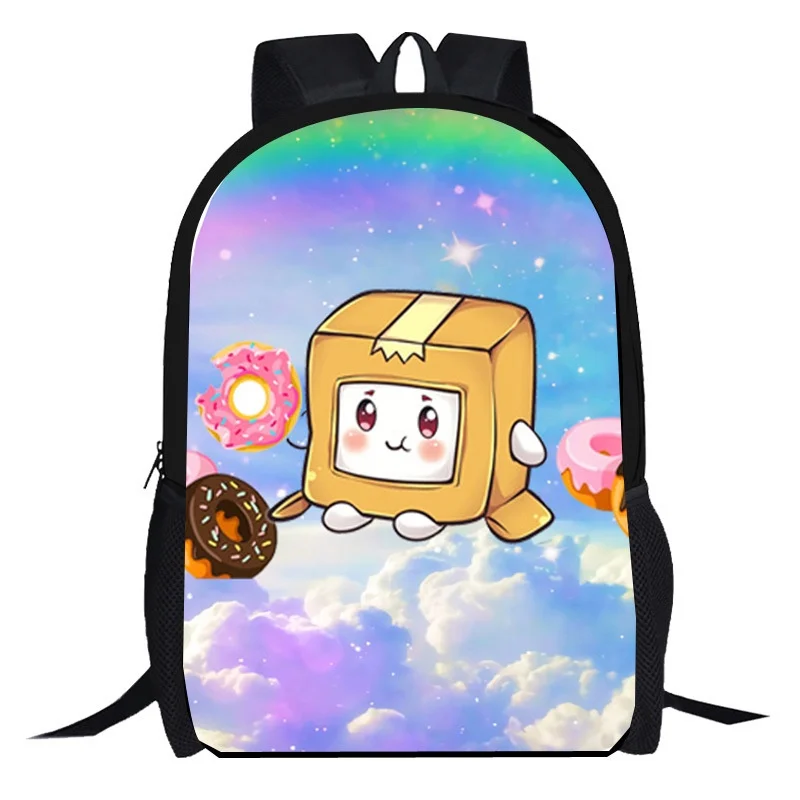 LankyBox Anime Cartoon Cartoon Surrounding Children\'s School Bag Primary and Middle School Students Backpack Large Capacity