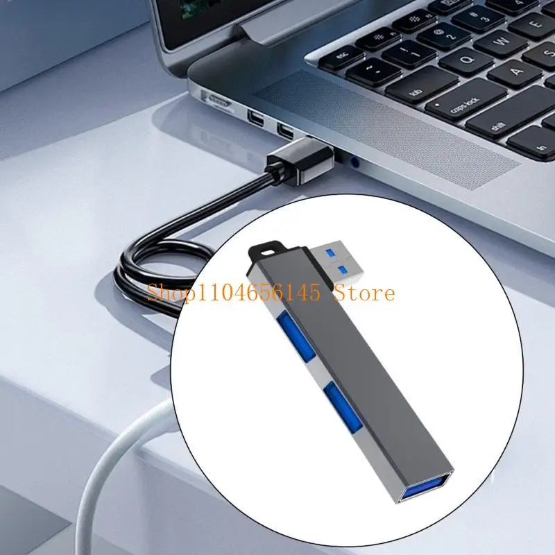 652F Aluminum USB3.0 Hub Adapter for Multiple Device Highly Speed Connectivity