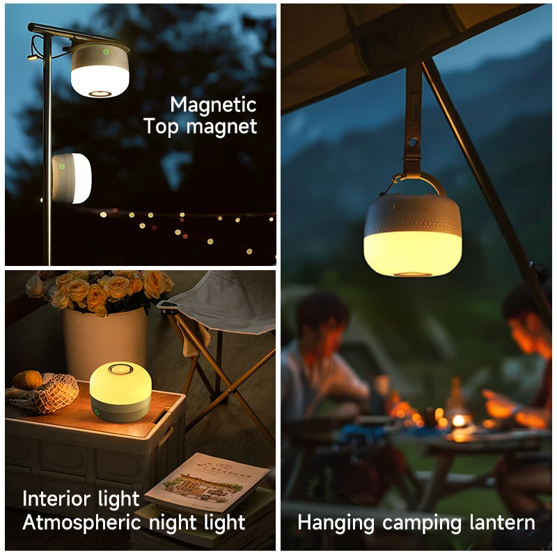A dual-color camping light with ultra-long battery life and fast charging, capable of repelling insect bites and anti-fog, suitable for camping lighting, outdoor exploration, holiday decorations, home emergency lighting, holiday gatherings, parties, string lights, and post-disaster reconstruction.