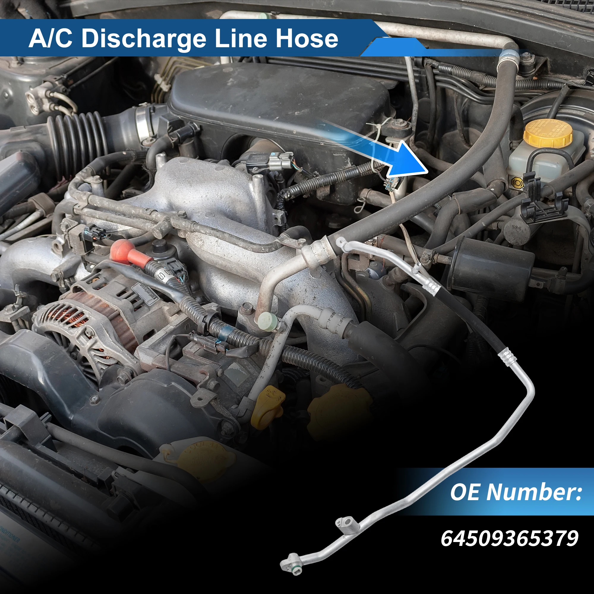 

UXCELL Шланг для жидкости хладагента кондиционера для BMW X1 2019-2025 No64509365379