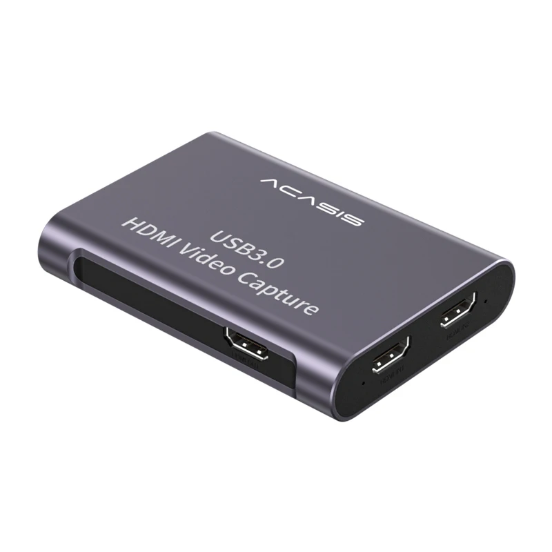 ACASIS Dual-Channel HD Video Capture Card 4K/60Hz 1080P/60Hz for IPad/Switch/PS5/Live Streaming/Game/Camera/Meeting