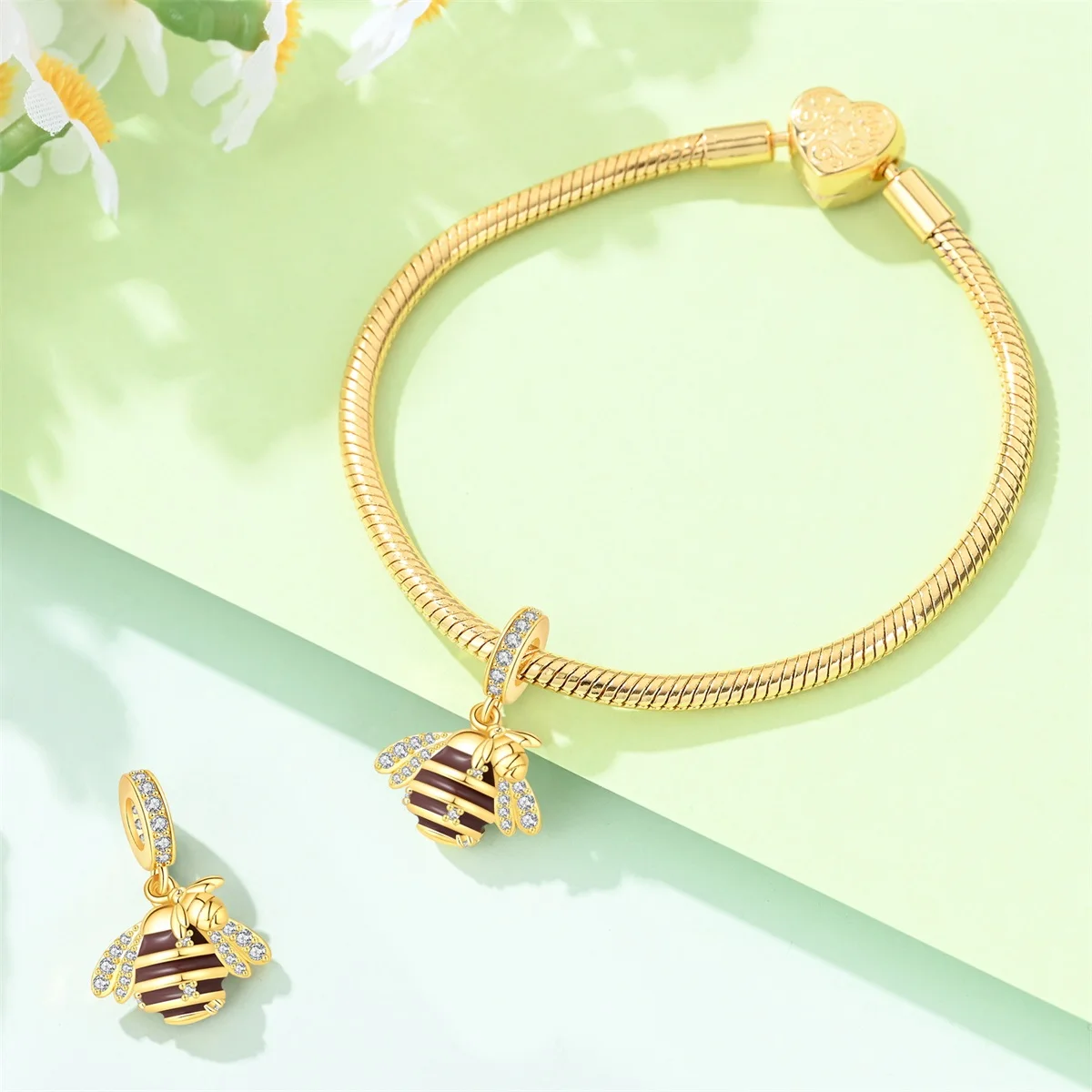 2026 925 Sterling Silver Funny Lemon Sunflower Four Leaf Clover Flower Animal Charms Bead Pendant DIY Bracelet Fine Jewelry Gift - view 3
