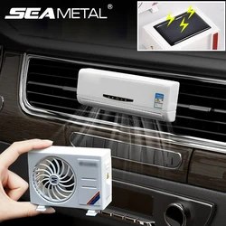SEAMETAL Car Perfume Diffuser Solar Air Conditioner Shape Decorative Air Freshener Air Outlet Car Aromatherapy Fragrance Tablet