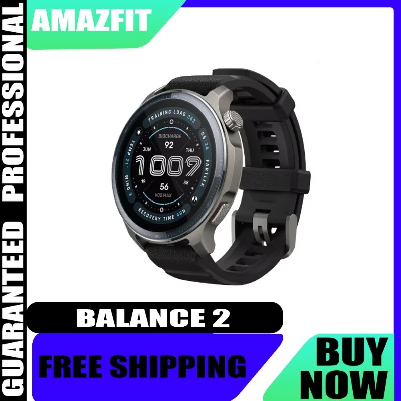 Amazfit Balance 2 Smartwatch 47mm 21-Day Battery 170+ Sports Modes Heart Rate GPS Fitness Tracker for Daily Sports Outdoor Use