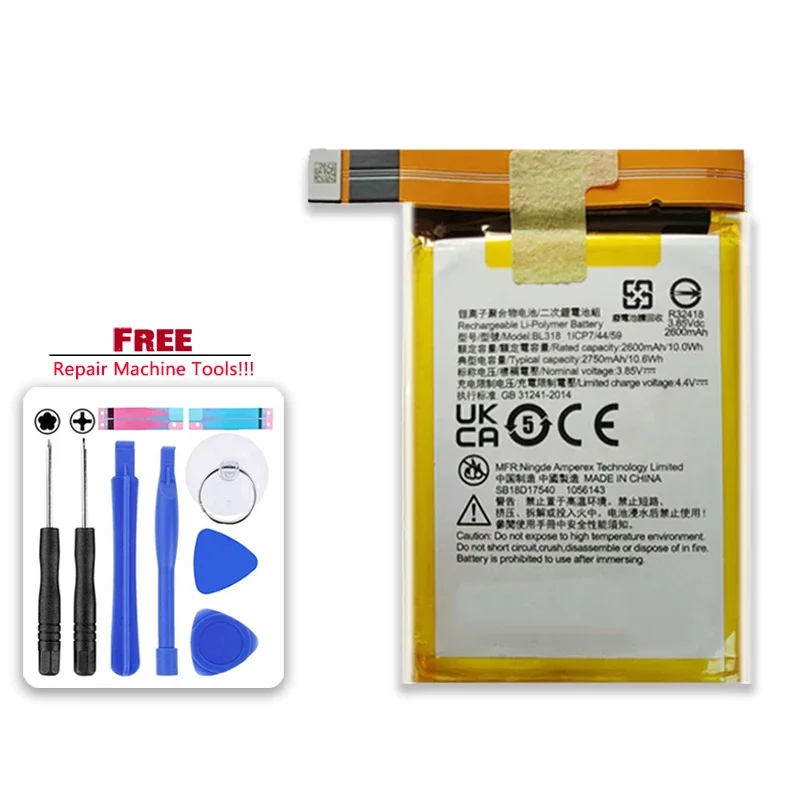 2750mAh Battery BL316 BL318 For Lenovo Saver 2PRO 2 pro L70081 Gaming Phone