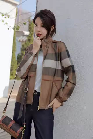 New Arrived Women's Leather Winter Unique Elegance Leisure Private  High Quality Jacket  Clothing Coats