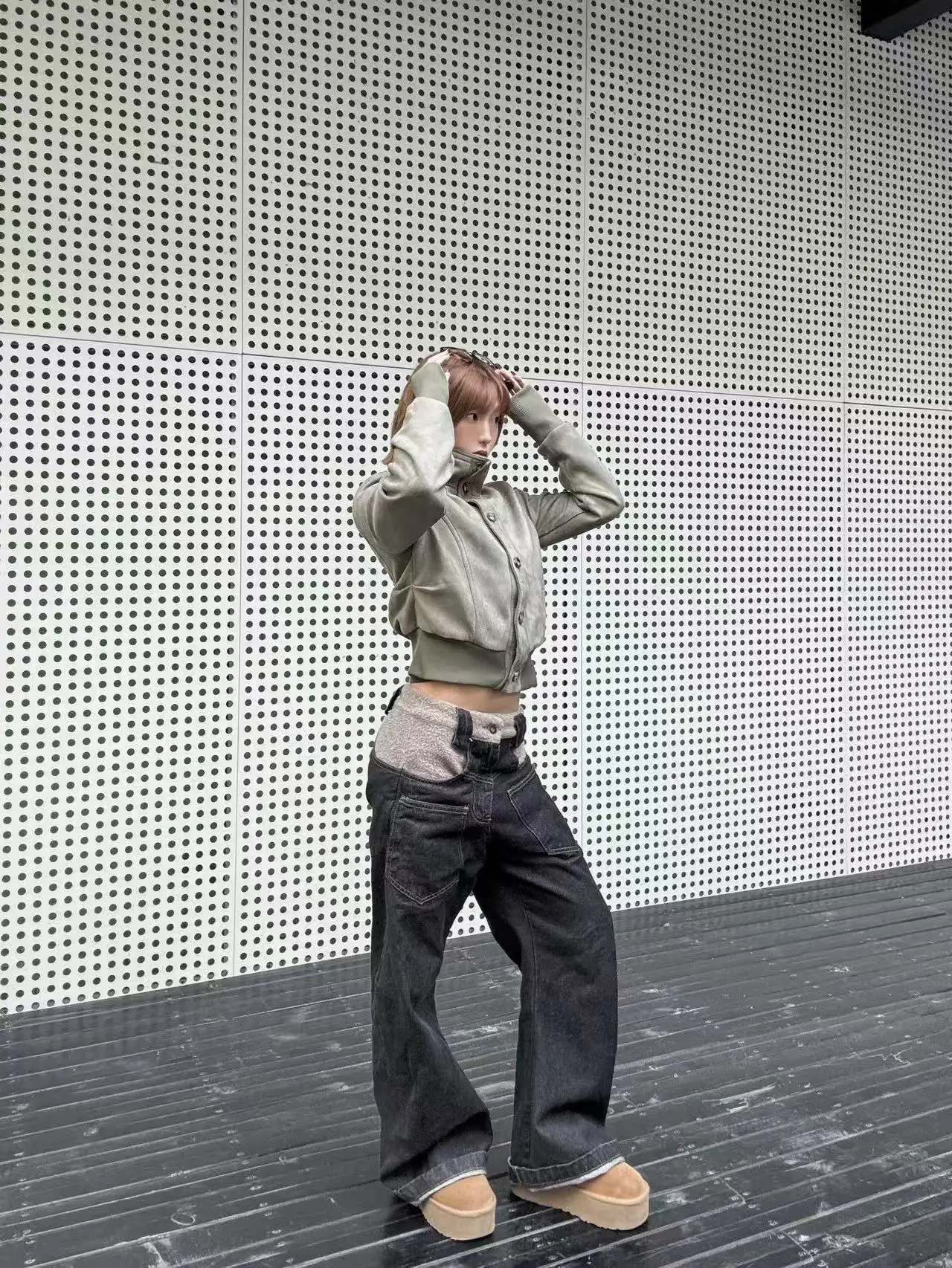 Manteau polyvalent amincissant en daim pour femme, style TheLike Original Development, collection Printemps, idéal pour les trajets quotidiens