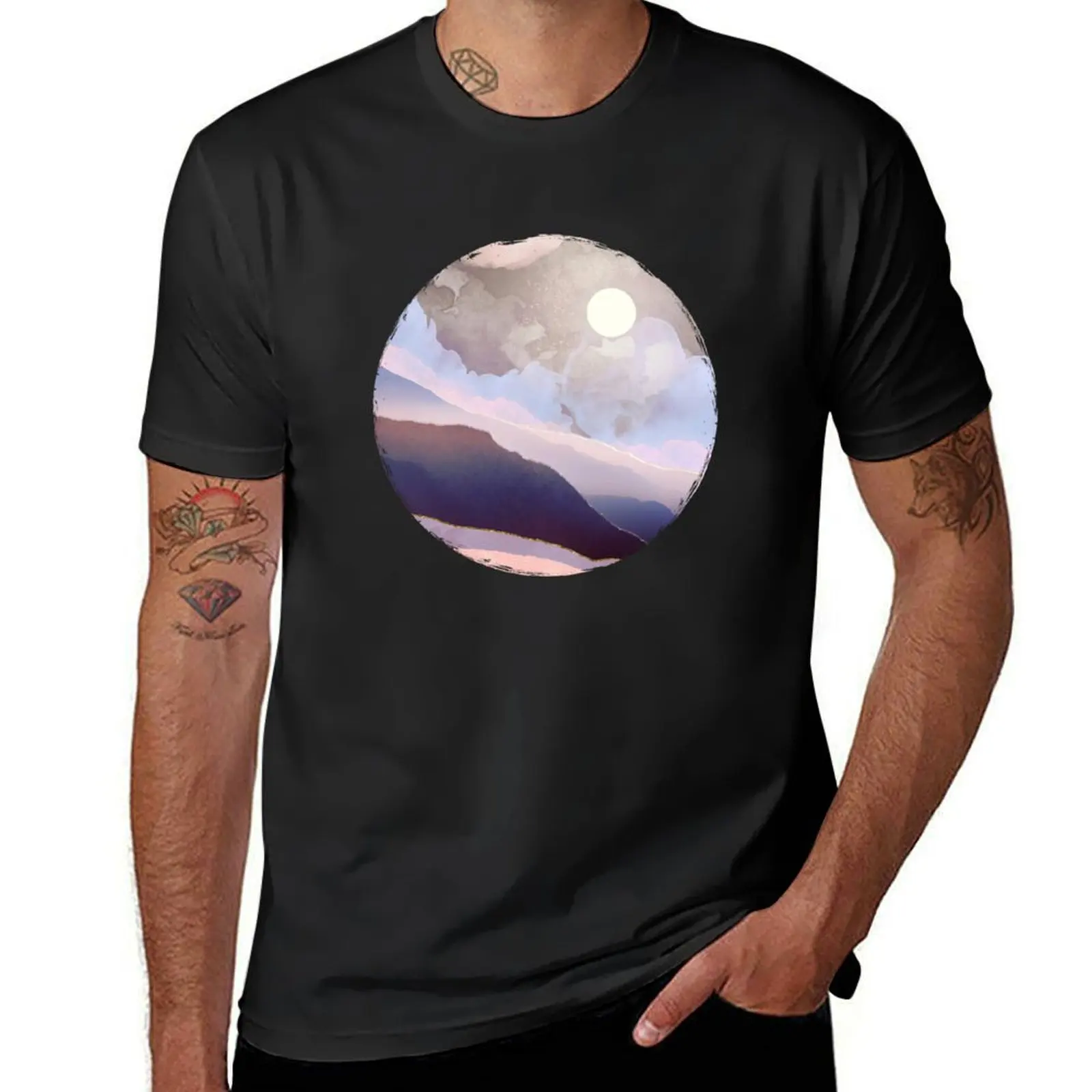 

Lavender Night T-Shirt aesthetic clothes blacks new edition mens clothing