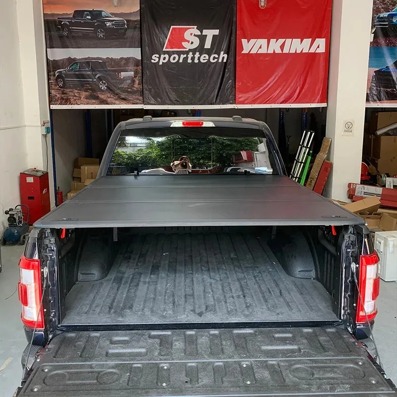 

Factory Hot Selling Strovan Pickup Truck Bed Three Trifold Hard Tri Fold For Adventure Tonneau Cover For ranger next gen tonne