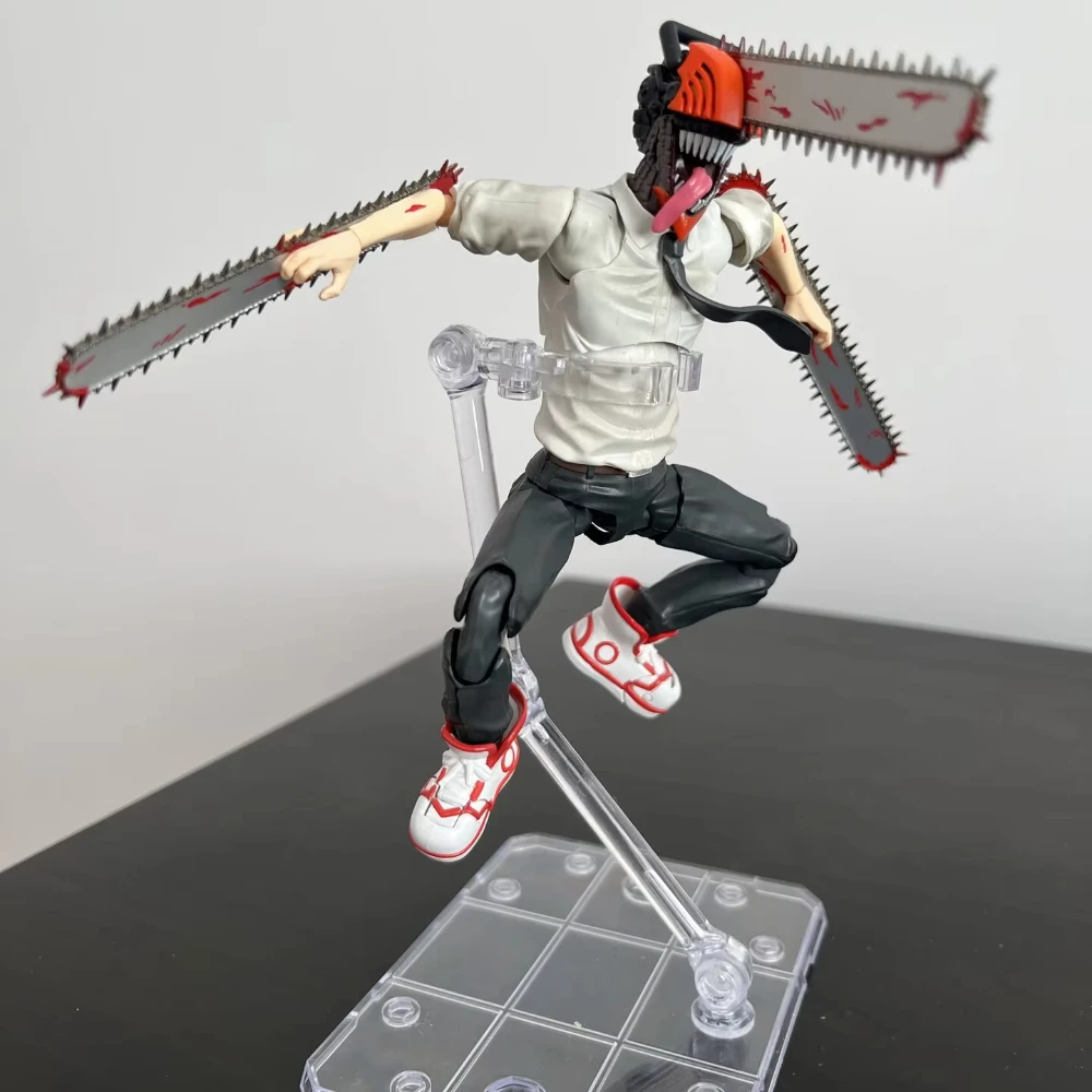 بانداي 15 سنتيمتر أنيمي بالمنشار رجل الشكل الدائمة SHF عمل الشكل استبدال الوجه اليد لعبة مجسمة دمية جمع هدية الدمى البلاستيكية