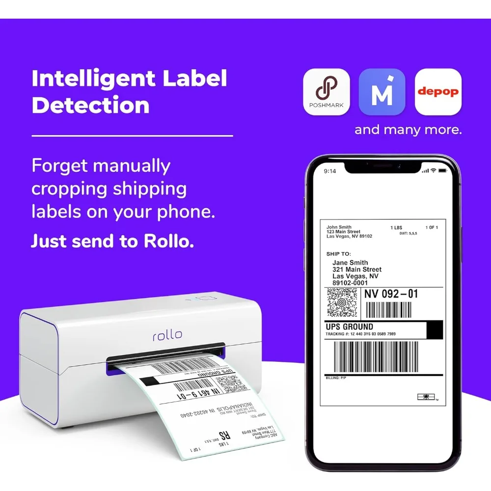 Imagem -04 - Rollo Wireless Label Printer Wi-fi Impressora Térmica para Pacotes de Envio