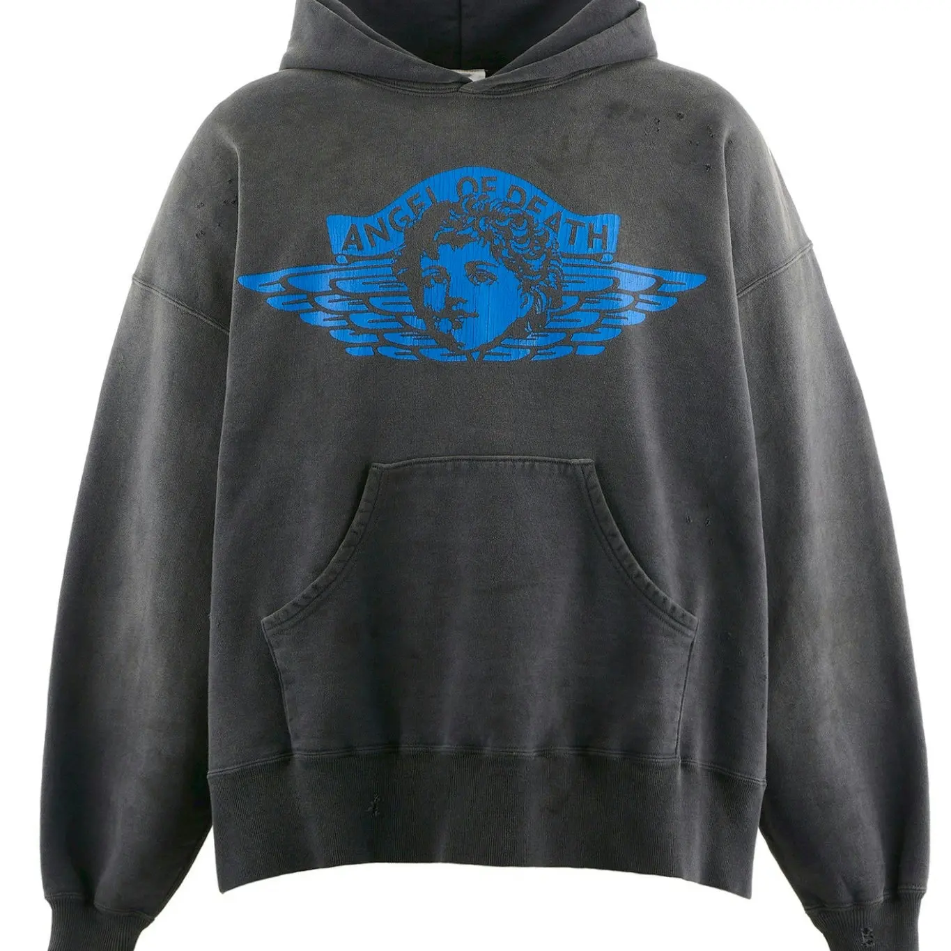 

Толстовка с капюшоном Saint Michael American New Angel Reborn, толстовка с круглым вырезом для стирки и старения