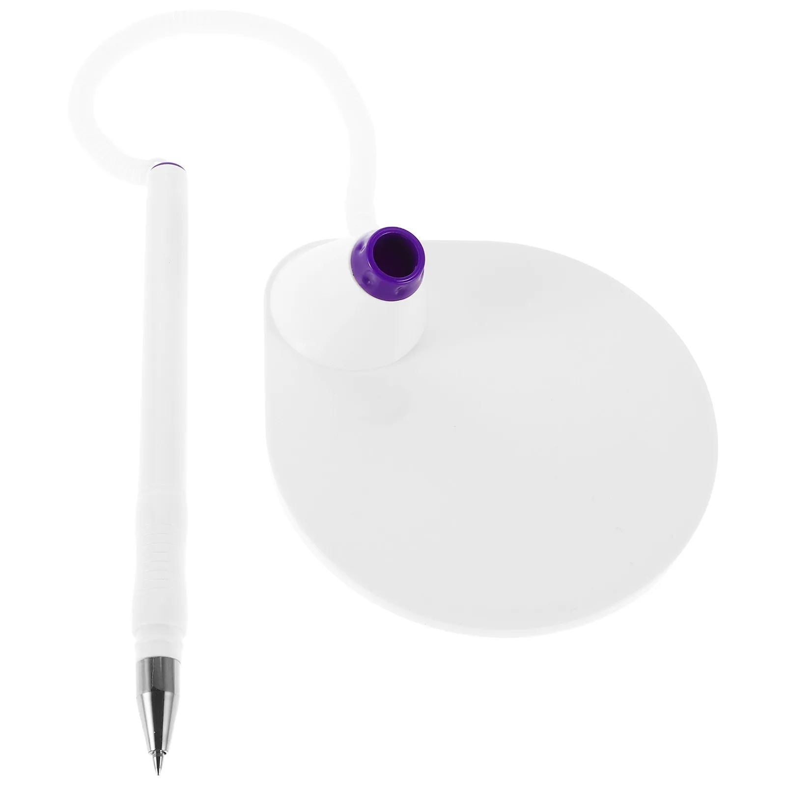 

4Pcs Neutral Pen Business Office Desk Fixed Base Smooth Writing Signature Pen for Bank Reception Counter Executive Use