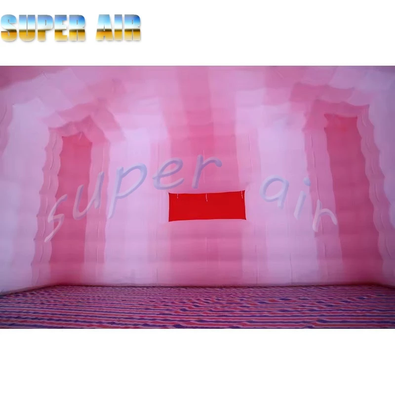 Tenda gonfiabile del cubo dell'aria della tenda quadrata gonfiabile esterna personalizzata rossa e bianca di vendita calda per lo spettacolo espositivo