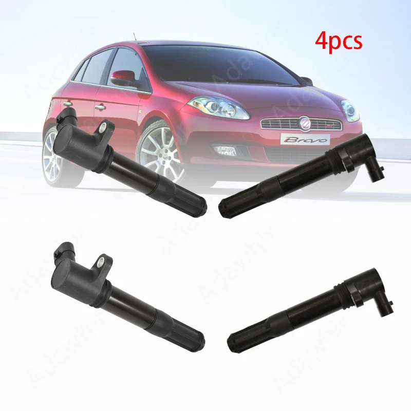 

4pcs Ignition Coil for FIAT 500 500L PANDA DOBLO Bravo ABARTH LANCIA ALFA ROMEO 55246099 46777288