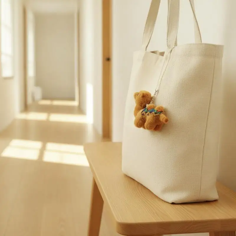 Cartoon Soft Stuffed Camel Keychain Kawaii Patterned Bag Charm Mini Backpack Decoration for Travel Accessory Gifts