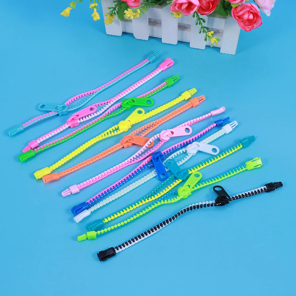 20 قطعة أساور بسحاب لون الحلوى الأساور الإبداعية لمشرقة السلس الحسية تململ عيد الفصح حقيبة السعيدة #1