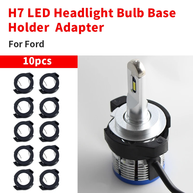 

10PCS For Alfa Romeo VW Passat B6 Ford Kuga Renault H7 Automobile Led Headlight Base Replacement Holder Adapter Retainer Cover