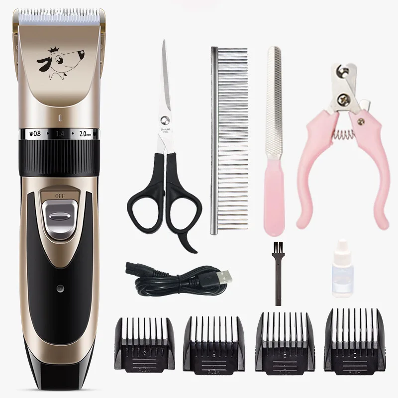 WAIKIL Pet Grooming Tools Cordless Rechargeable Animal Electric Pet Hair Clipper Trimmer Professional Dog Grooming Clippers