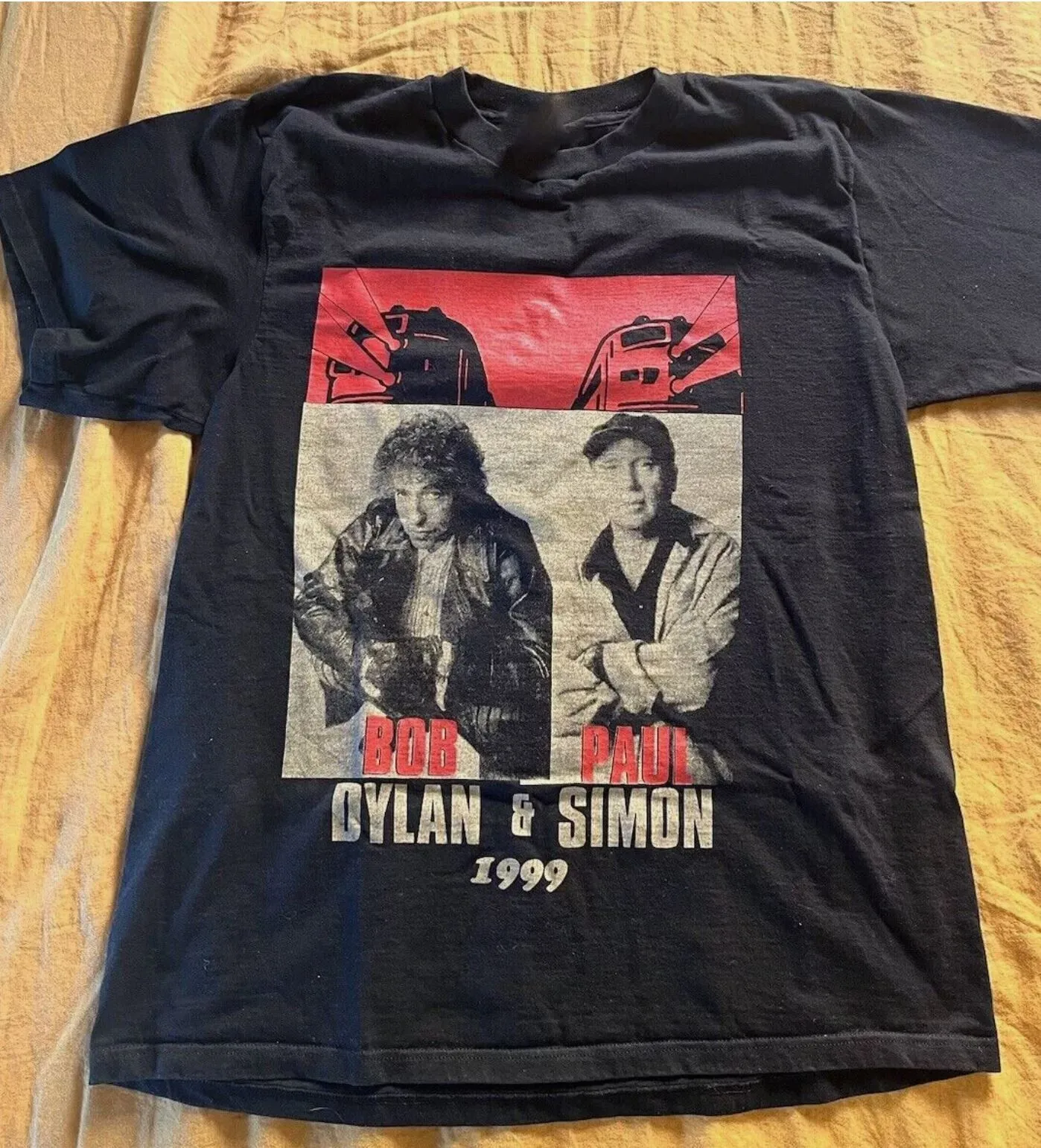 Paul Simon & Bob Dylan Tour 1999 T-shirt Cotton Unisex Tee S-5Xl