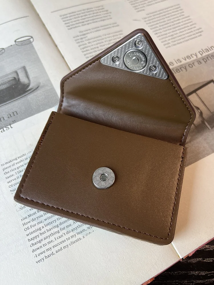 

Faionable Pure Color ort Wallet for Women Portable Multi-layer Card Holder Trendy Coin Purse Cact All-purpose Ladies Bag