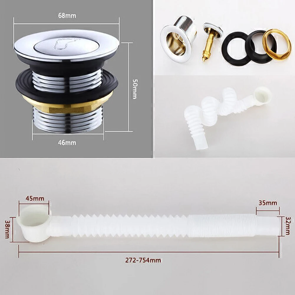 Bathroom Drain Strainers Premium Bathtub Waste Set With Siphon Overflow Drain Guaranteed Quality Home Bathroom Accessory