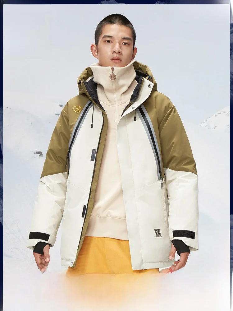 

Новая зимняя пуховая куртка Peak Skiing для пар: водонепроницаемая, ветрозащитная, с ночным видением, 4-й уровень защиты от снега и ветра.