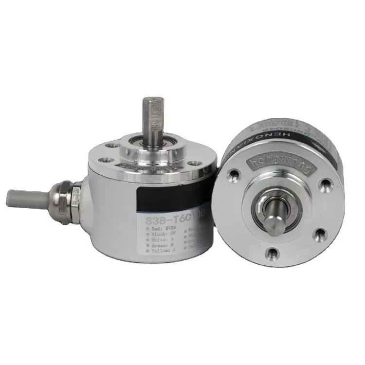 Absolute Rotary Encoder DC 5-24v Wide Voltage Power Supply 6mm Shaft Optical Encoder 32 64 128 256 512 1024 2048 4096P/R