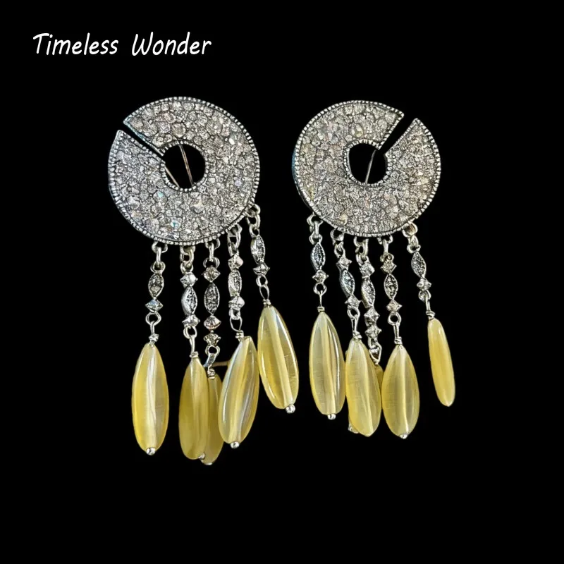 

Вневременное чудо, необычные серьги-пуговицы с кисточками и цирконием, женские дизайнерские ювелирные изделия, роскошный сладкий подарок, редкий топ, модный милый 1376