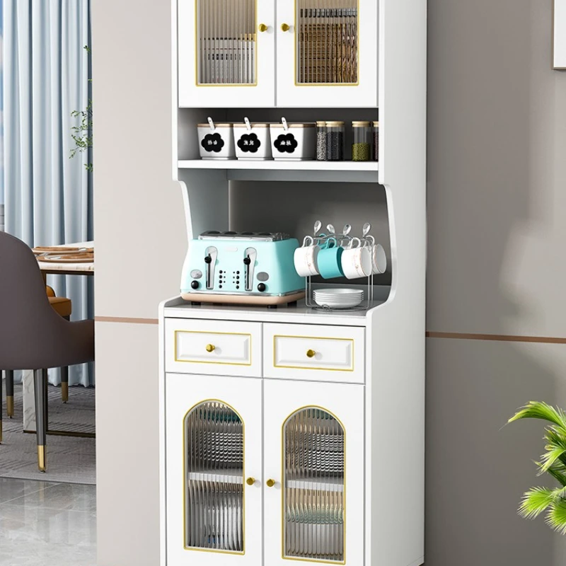 

Simple side cabinet, kitchen slate dining cabinet against the wall, light luxury European microwave oven, storage, modern living
