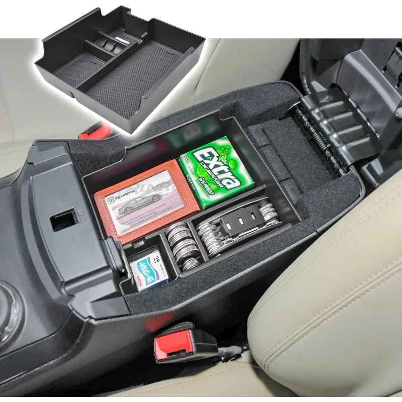 

Center Console Insert Organizer Compatible with Ford Explorer 2012-2019 Accessories, Interior Armrest Secondary Storage Box ABS