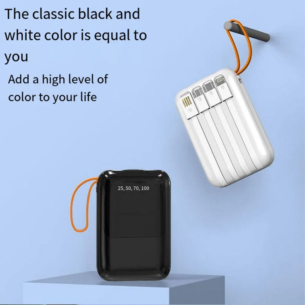 18650 Power Bank Fast Charging Powerbank Portable Battery Charger PowerBank For iPhone Xiaomi 4IN1 Mini Battery Storage Boxes