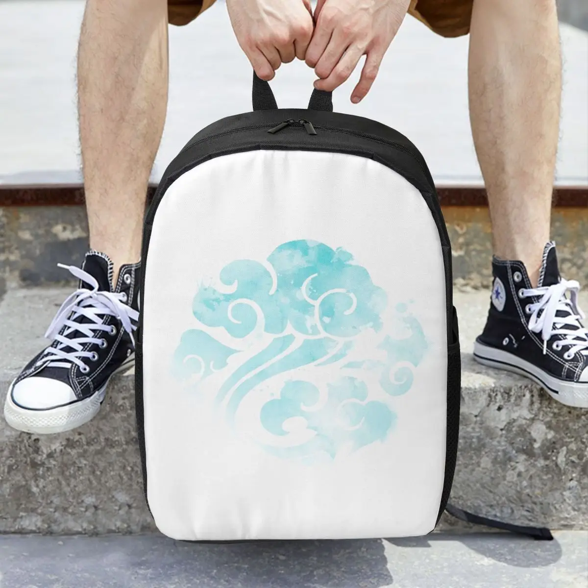 The Gusu Lan Sect In Watercolor Style حقائب ظهر للنساء للأولاد والبنات حقيبة كتب للأطفال حقائب مدرسية قابلية حقيبة كتف #6