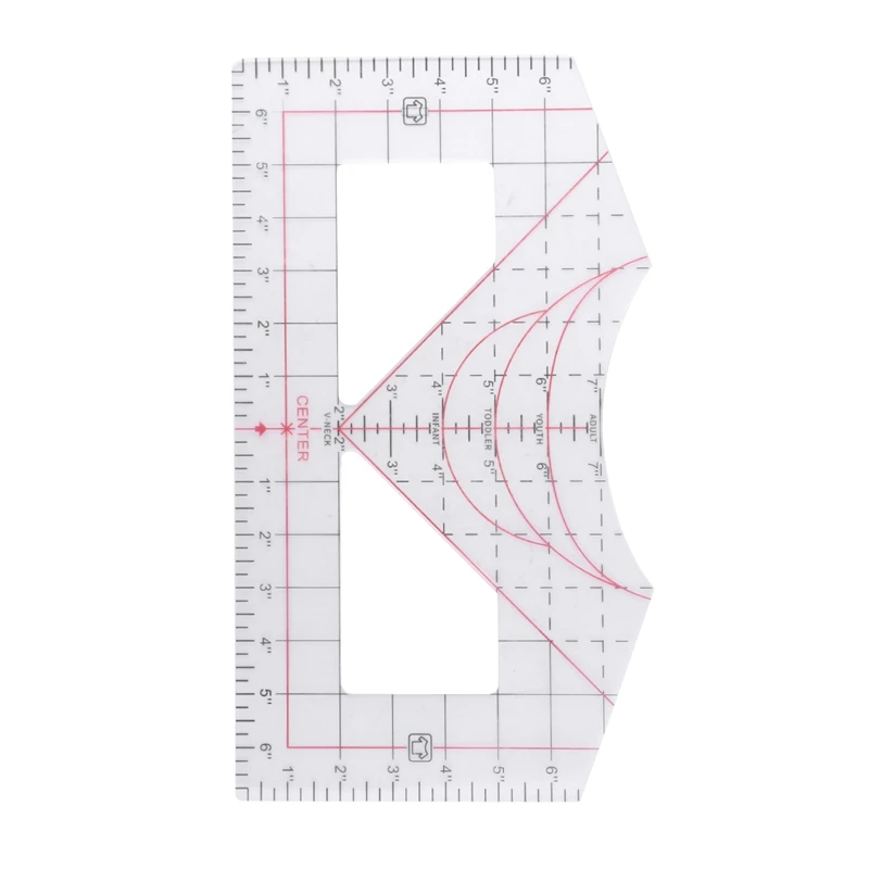 Tshirt Ruler Guide For Vinyl Alignment For Measuring Tool Sewing Tool Calibration Tool Transparent Ruler