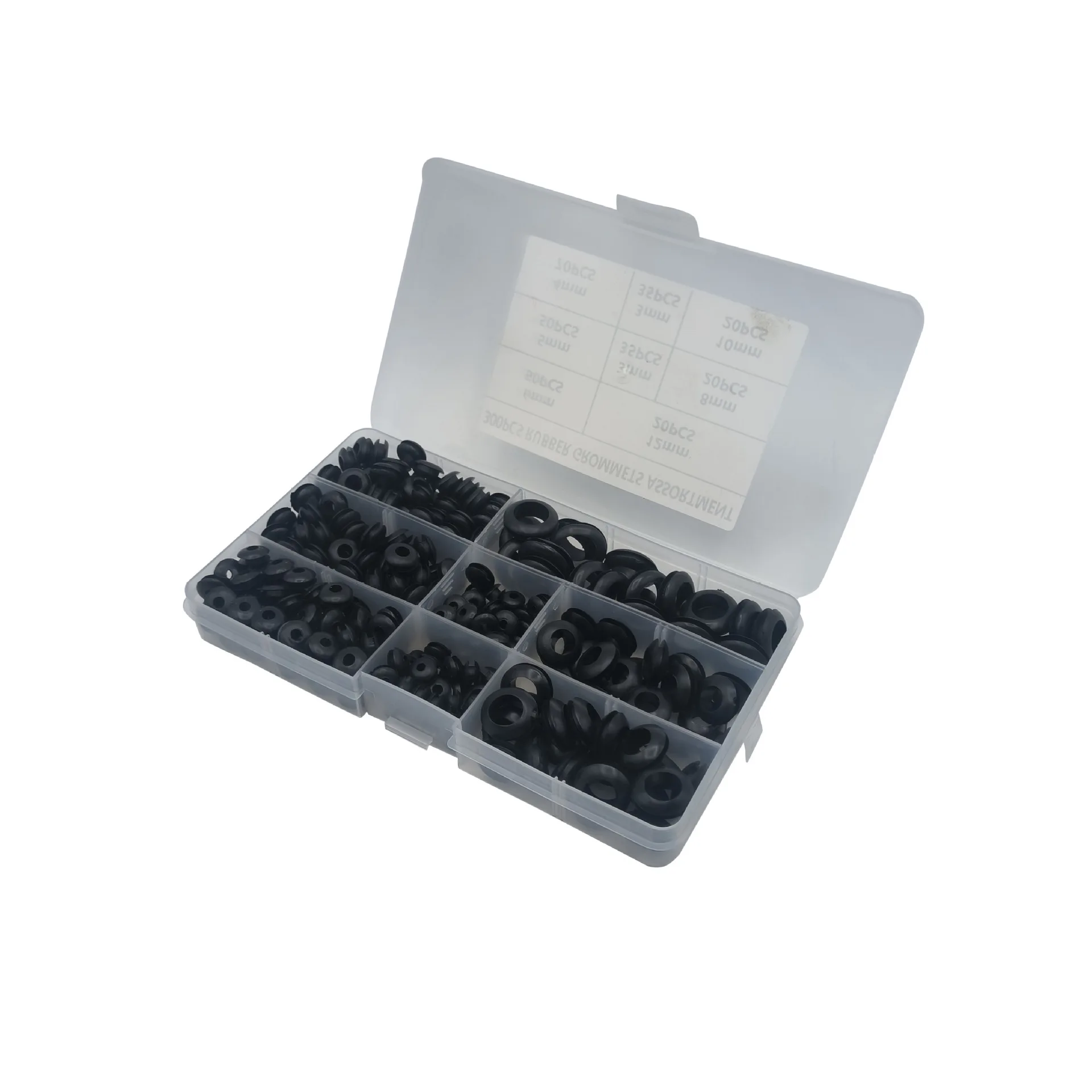 For Home Improvement Hardware 300PCS Rubber O Ring Waterproof Sealing Gasket Electrical Wire Protection Coil Set