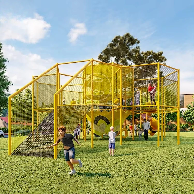 Climbing Rope Net, Expansion Park Entertainment, Amusement Rides, Playground Games for Children, Outdoor Fun Equipment