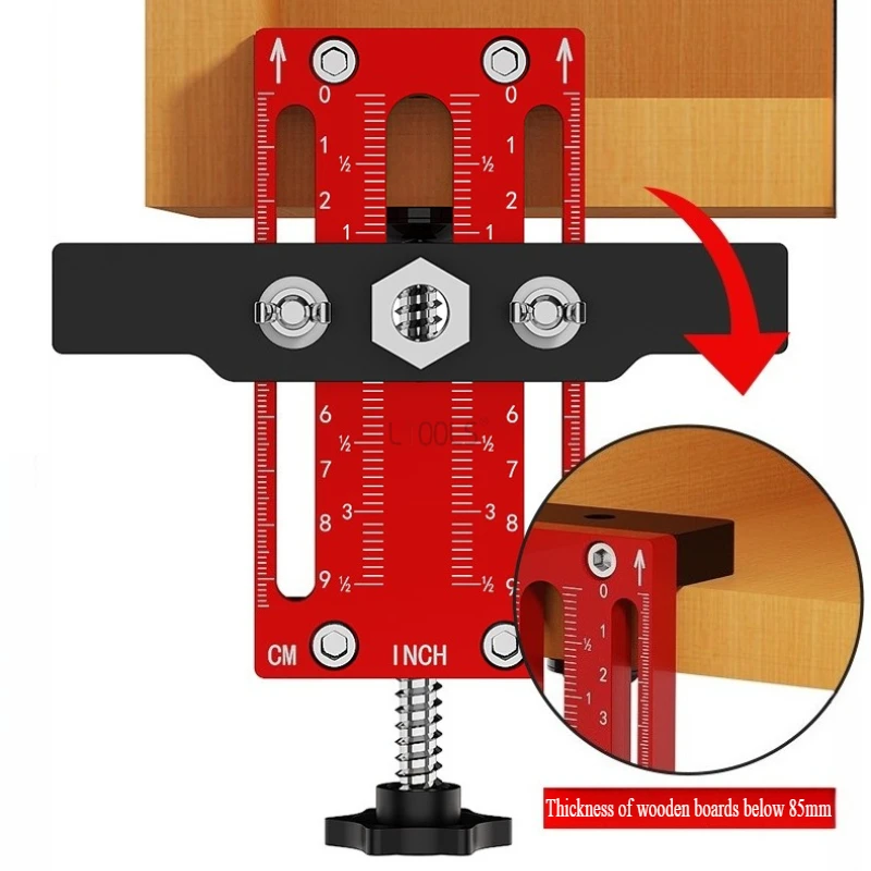 

Модернизированный позиционер для отбойника двери шкафа, многофункциональный инструмент для прецизионного выравнивания из алюминиевого сплава с магнитным замком Pro-Grade