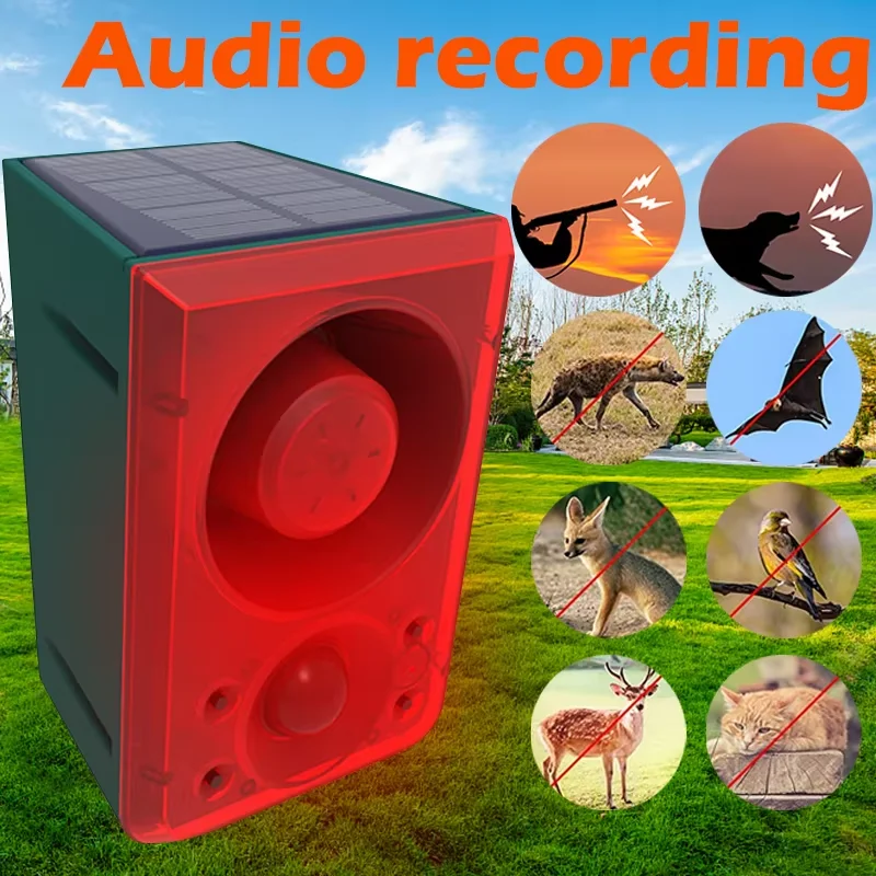 Barking Dog Alarm - Ahuyentador de Animales Solar para Exteriores