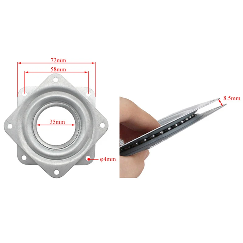 3'' Small Exhibition Turntable Bearing Swivel Plate Lazy Susan! Great For Mechanical Projects Hardware Fitting